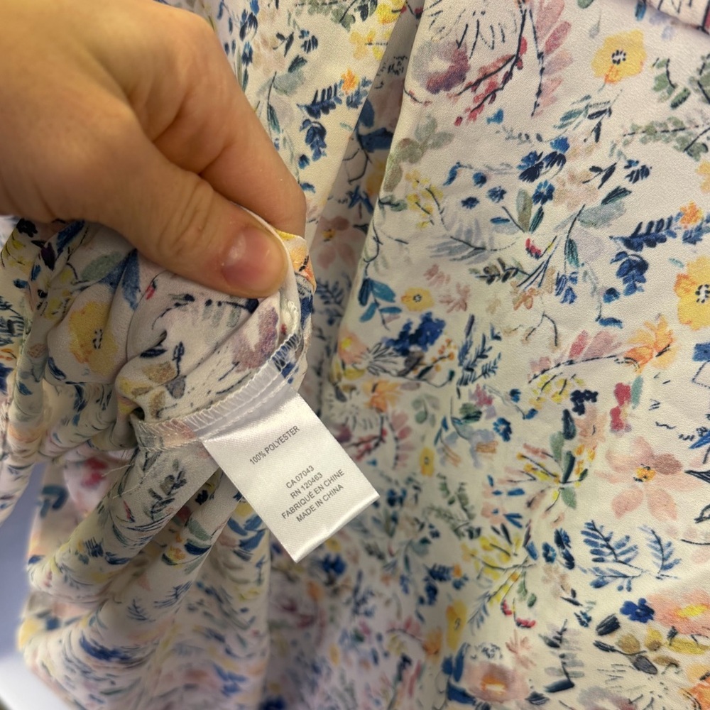 NWT Jones & Co Floral V-Neck Women's Top Size 3X - Picture 5 of 5
